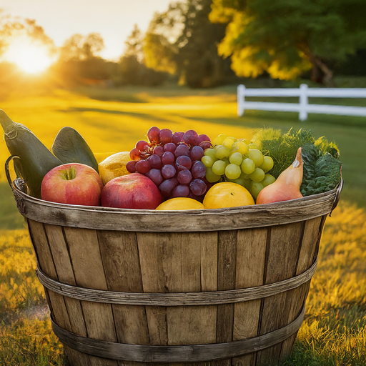 Laundry Basket Of Produce