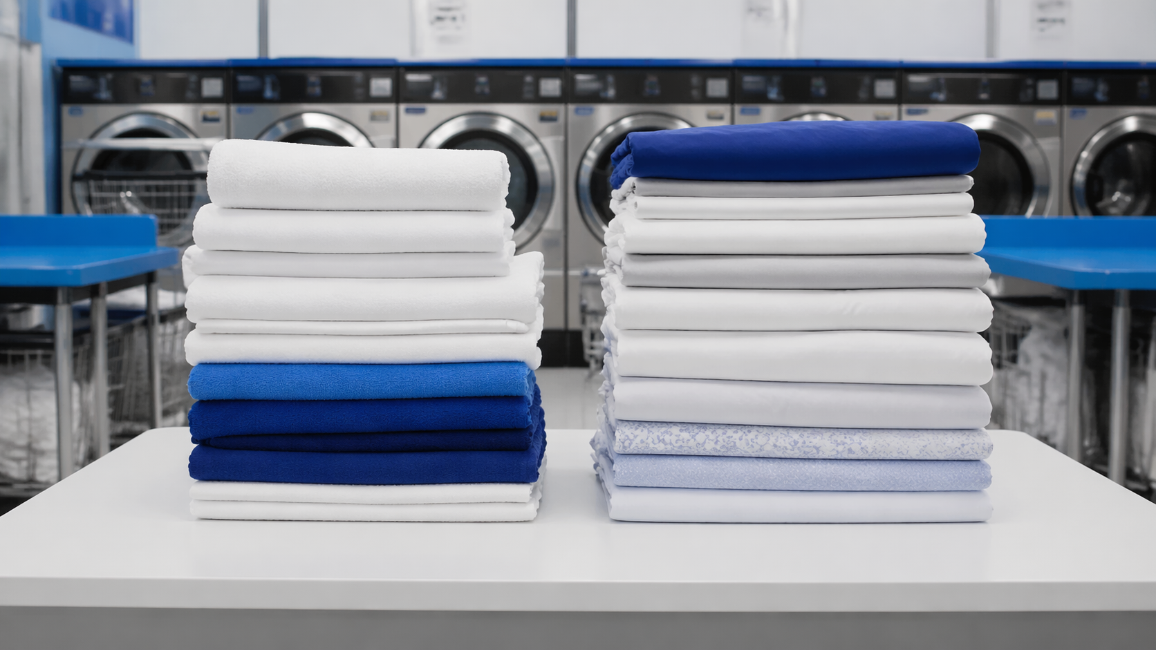 Commercial laundry service pickup and delivery for local businesses