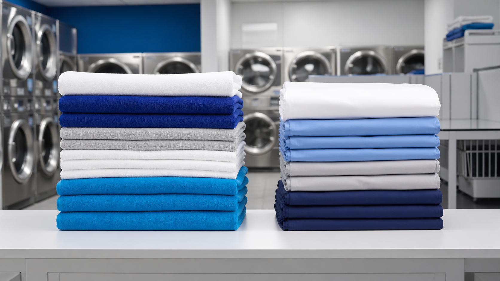 Commercial laundry service for towels linens and uniforms