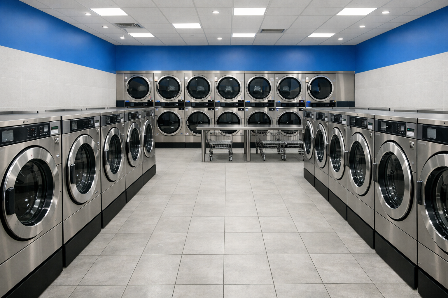 Clean self-service laundromat near 28173 North Carolina