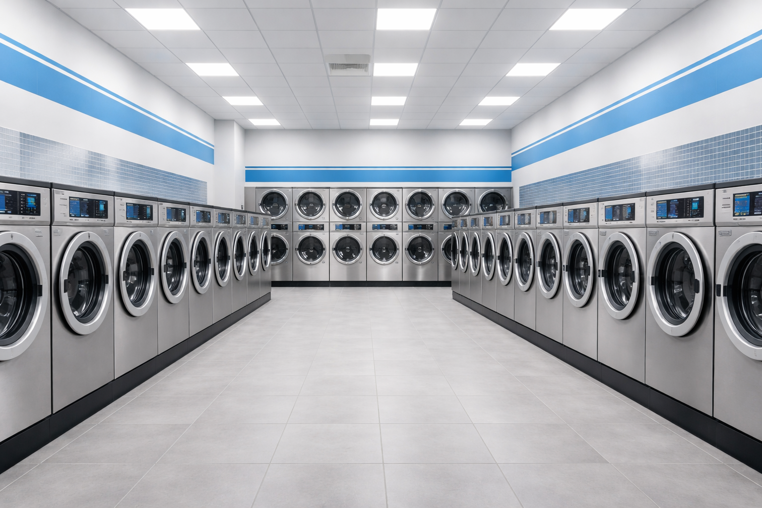 Self service laundromat near Plaza Midwood in Charlotte, North Carolina